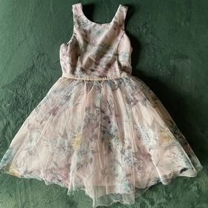 Adorable light pink floral sparkle tutu dress lilt